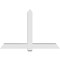 Ekena Millwork Eugene Architectural Grade PVC Gable Bracket, 72"W x 48"H x 6"D x 6"F, 16/12 Pitch GBP072X48X0606EUG00 - alternate 4